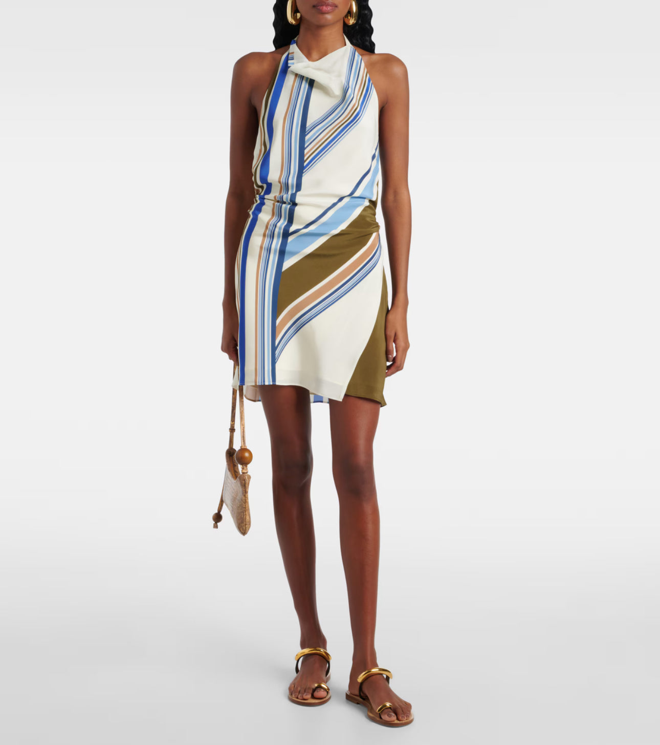 Sir Thistle Halter Mini Dress