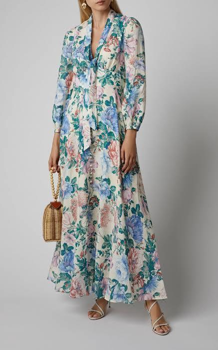 Zimmermann Verity Plunge Long Dress