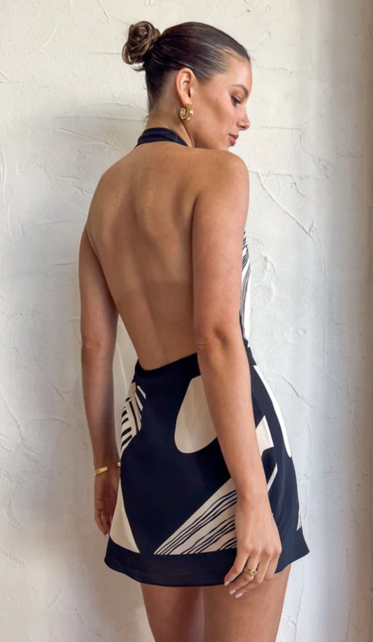 Sir The Label Realisme Wrap Halter Mini