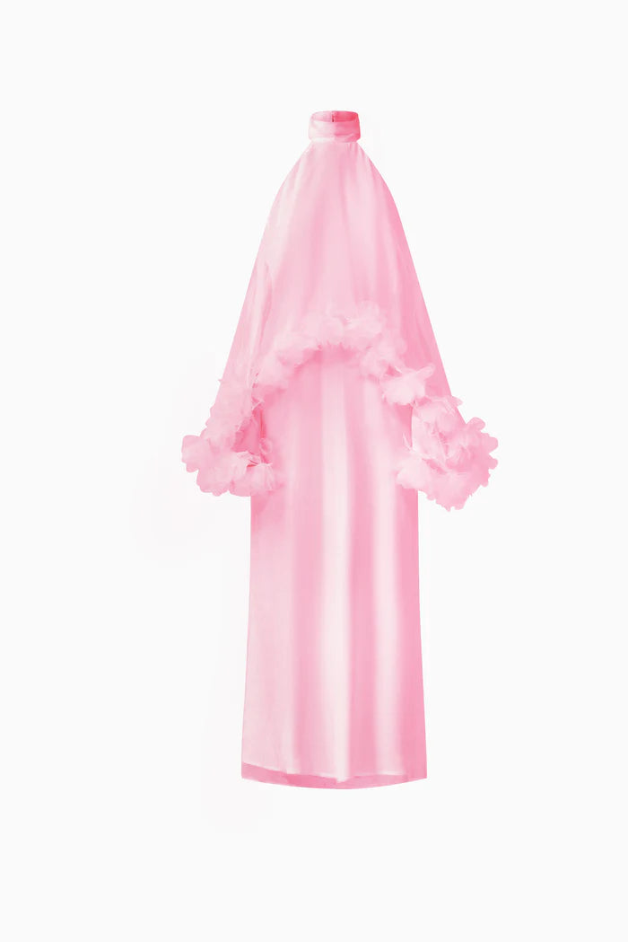 Elliatt Poppy Cape Gown in Pink