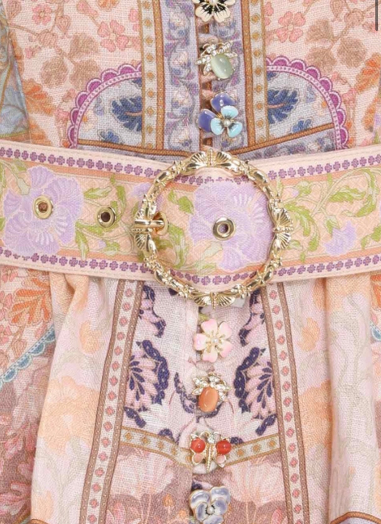 Zimmermann Stargazer Kaleidoscope Buttoned Mini