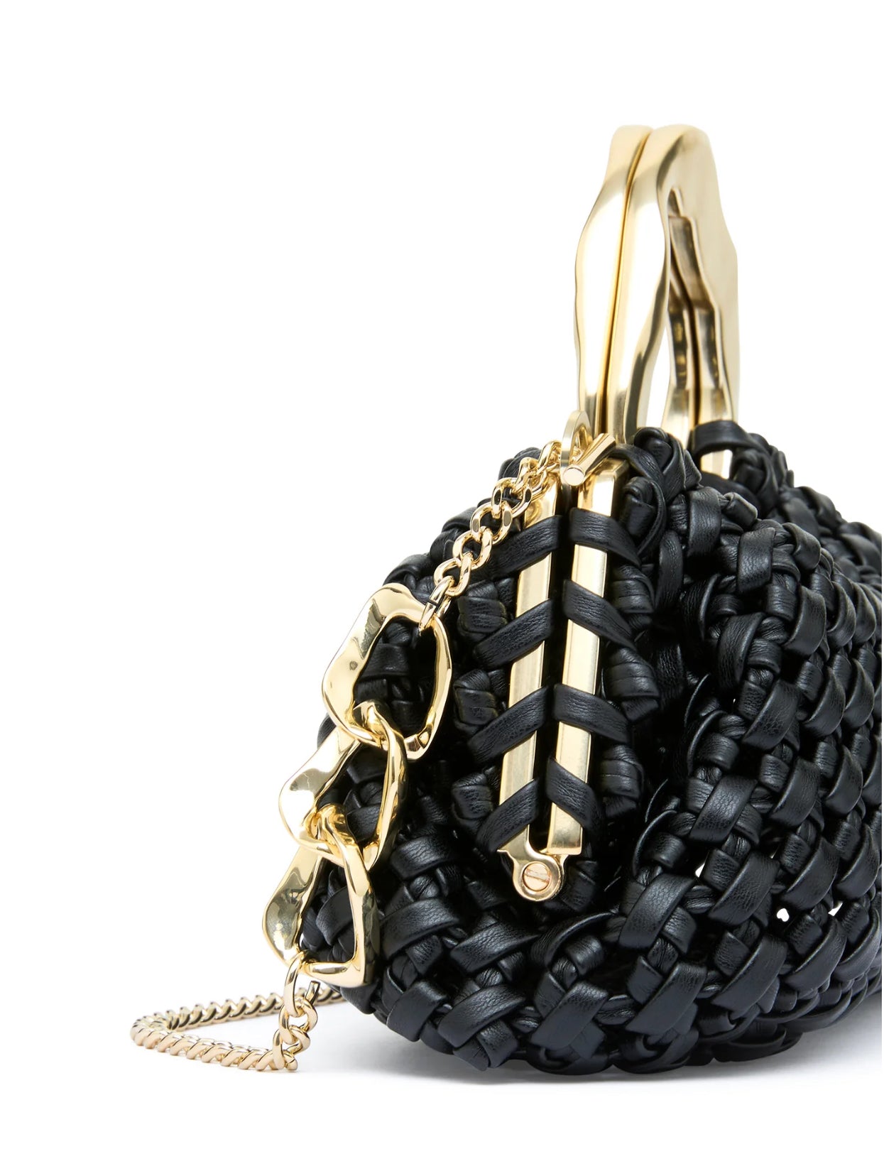 AJE NEW WEAVE MICRO FRAME BAG