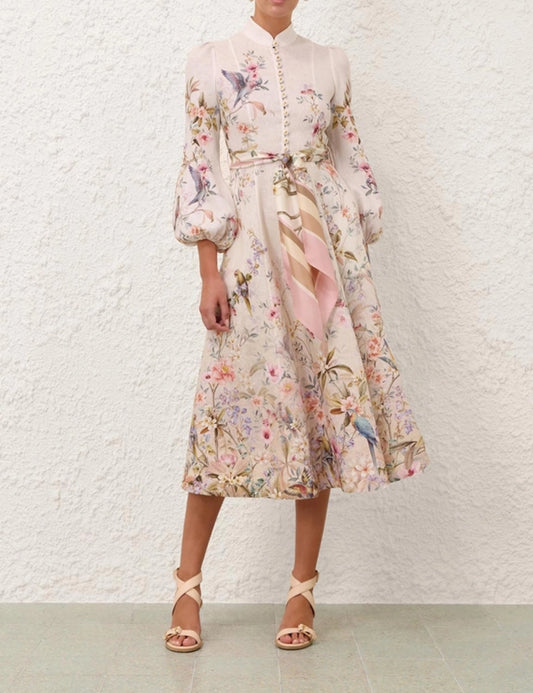 Zimmermann Rebellion Button Midi Dress