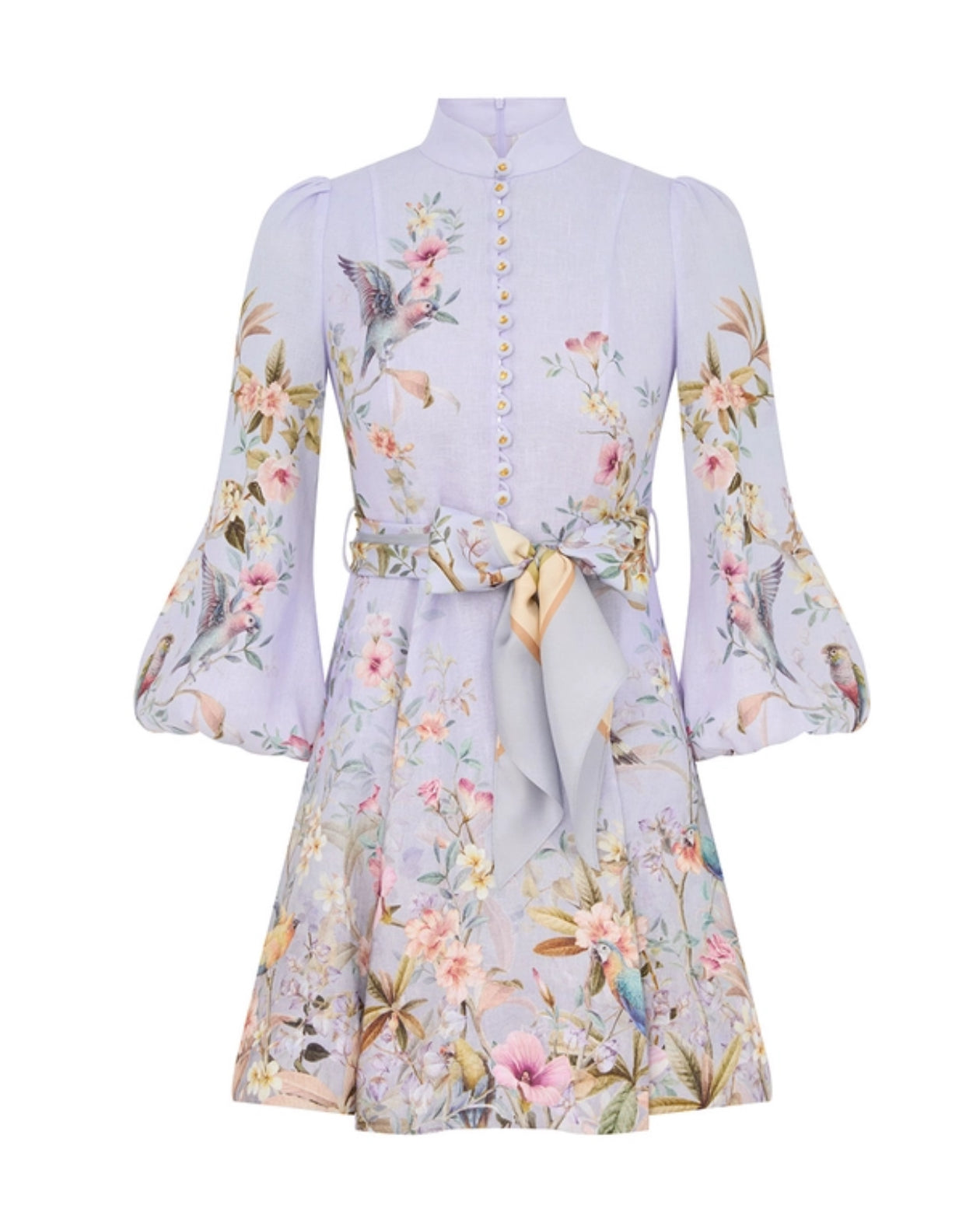 Zimmermann Rebellion Button Mini Dress