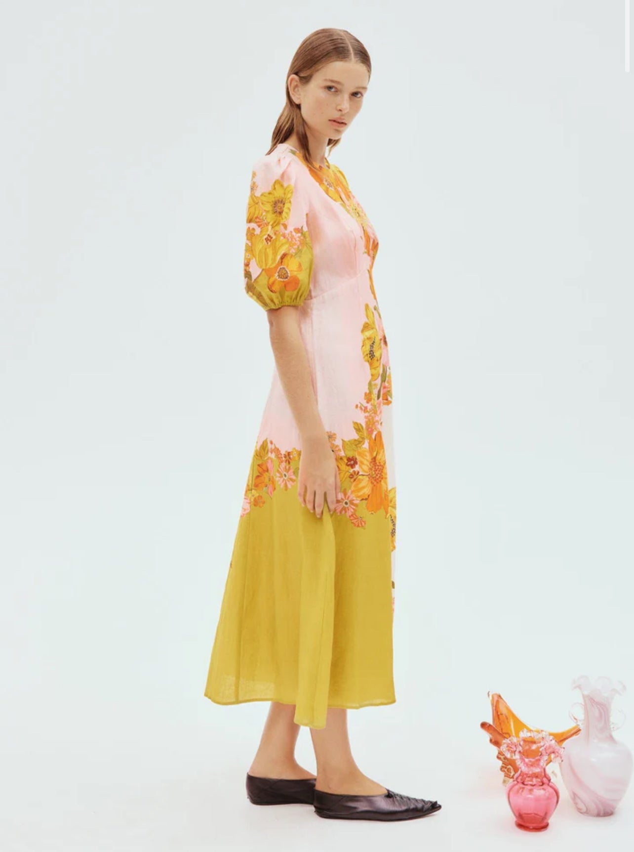 Alemais Silas Midi Dress Print