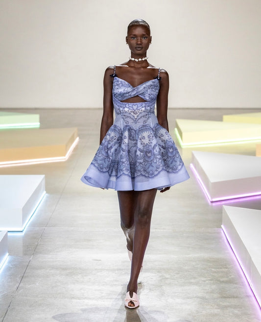 Zimmermann Crush Twist Front Mini Dress