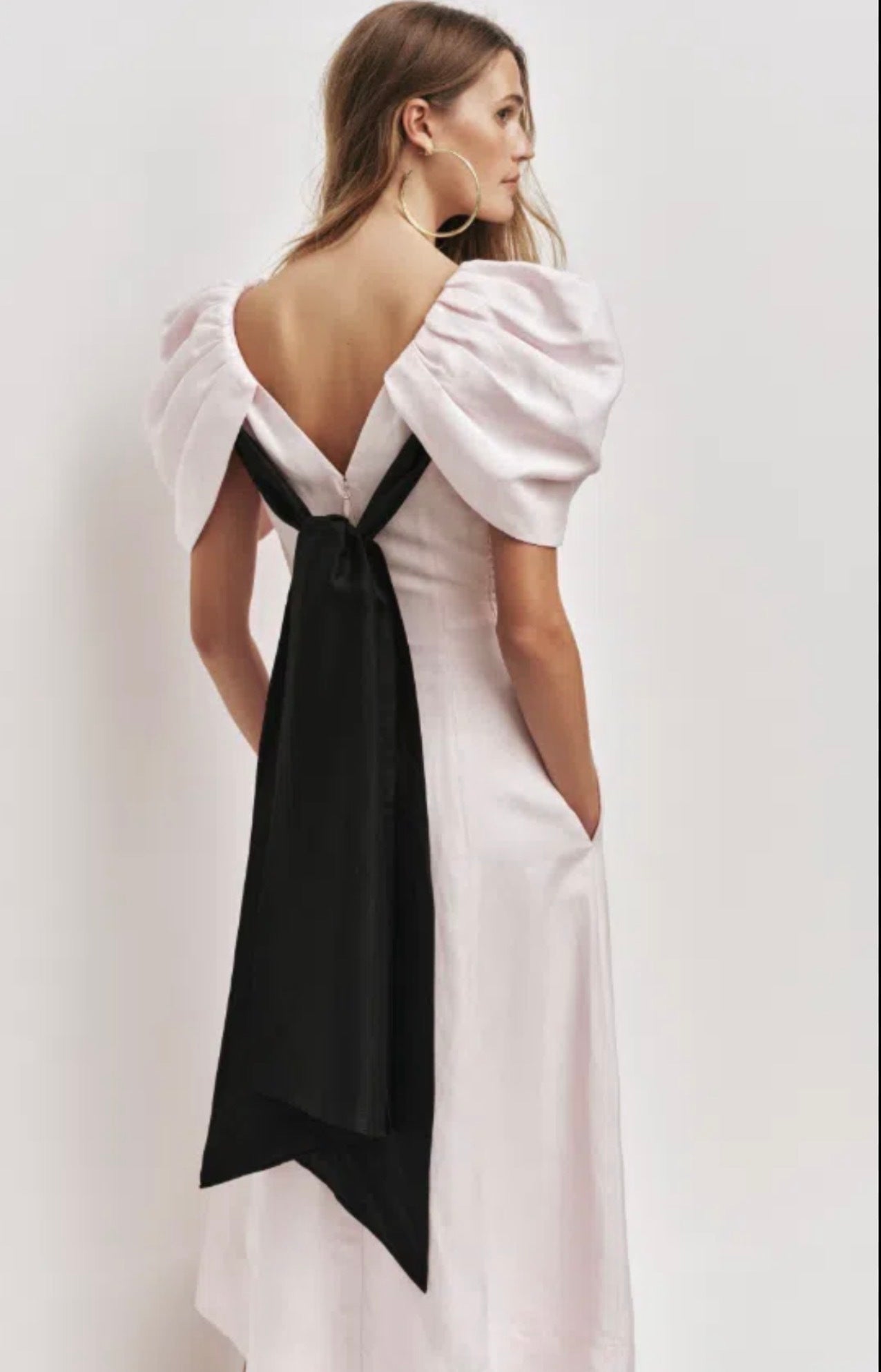 Aje Bisou Midi Dress Pastel Pink