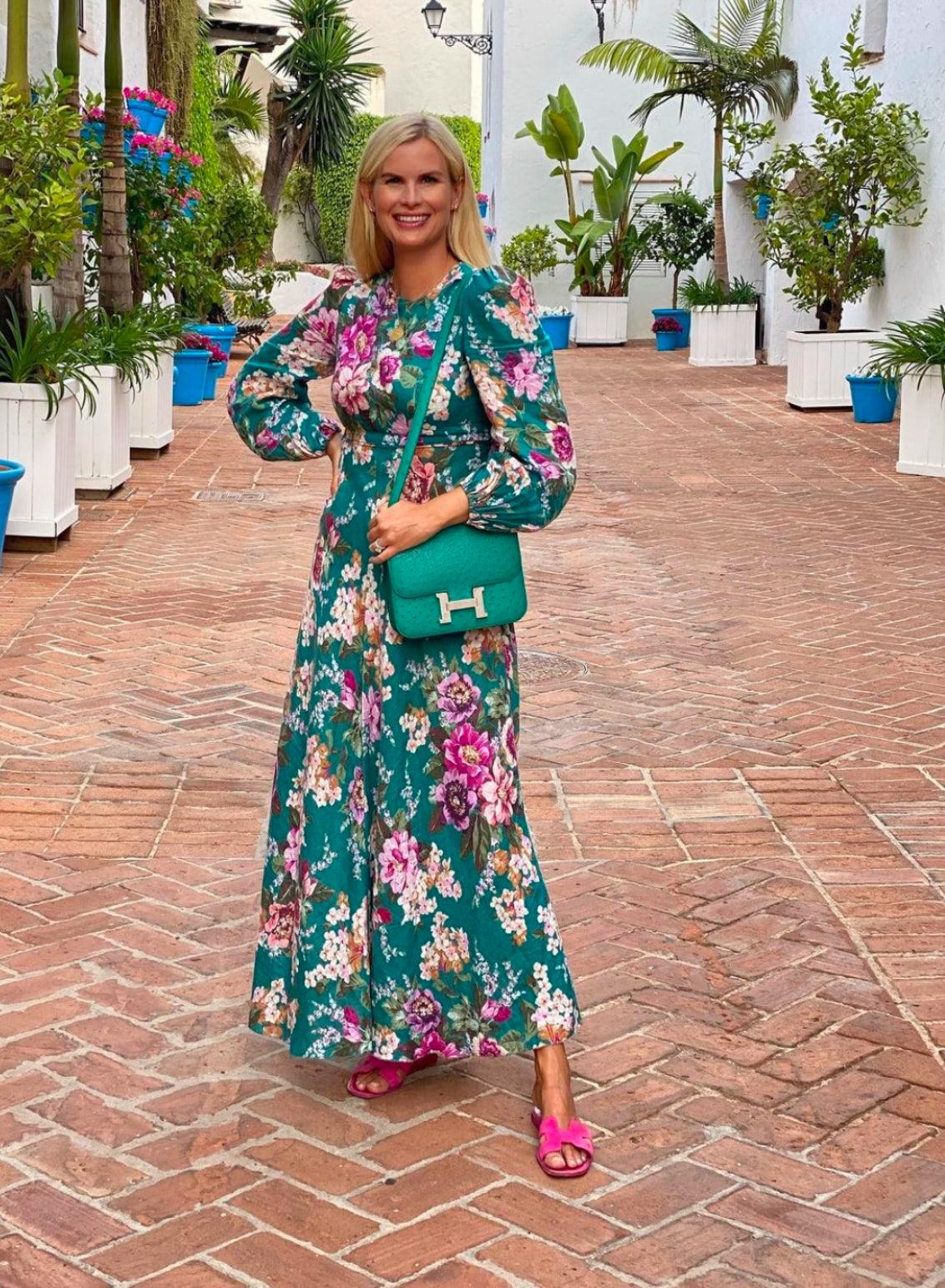 Zimmermann Allia High Neck Midi Dress