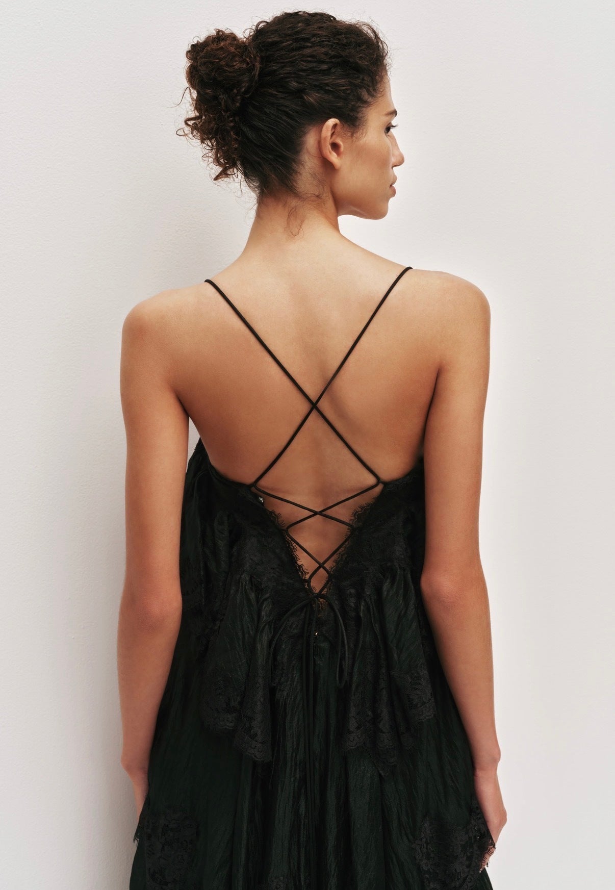 Aje Ophelia Lace Gown Black
