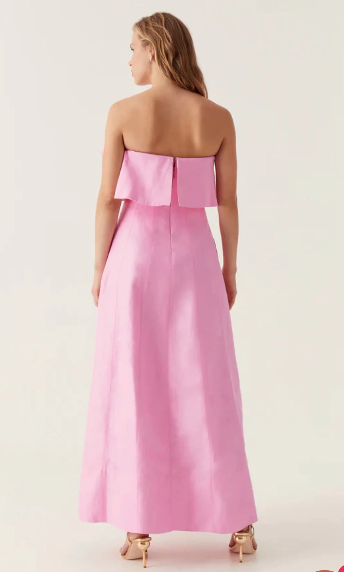 Aje Shallows Strapless Gown