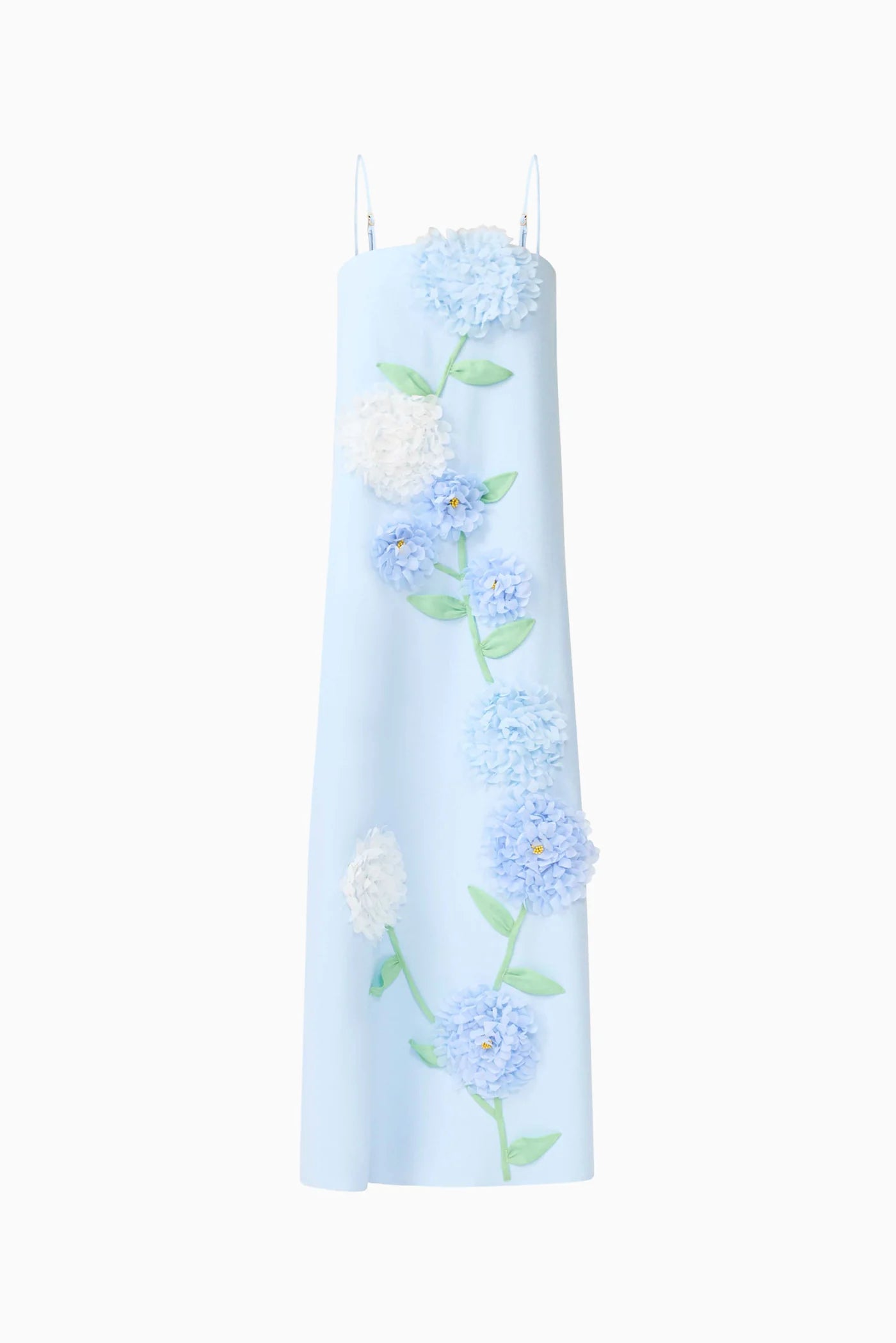 Elliatt Buttercup Embroidered Maxi Dress In Blue