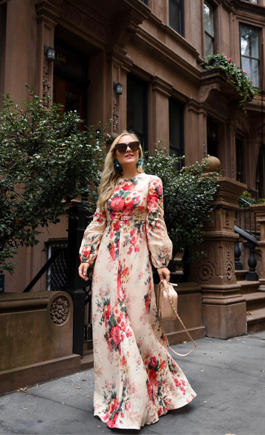 Zimmermann Laelia floral linen maxi dress