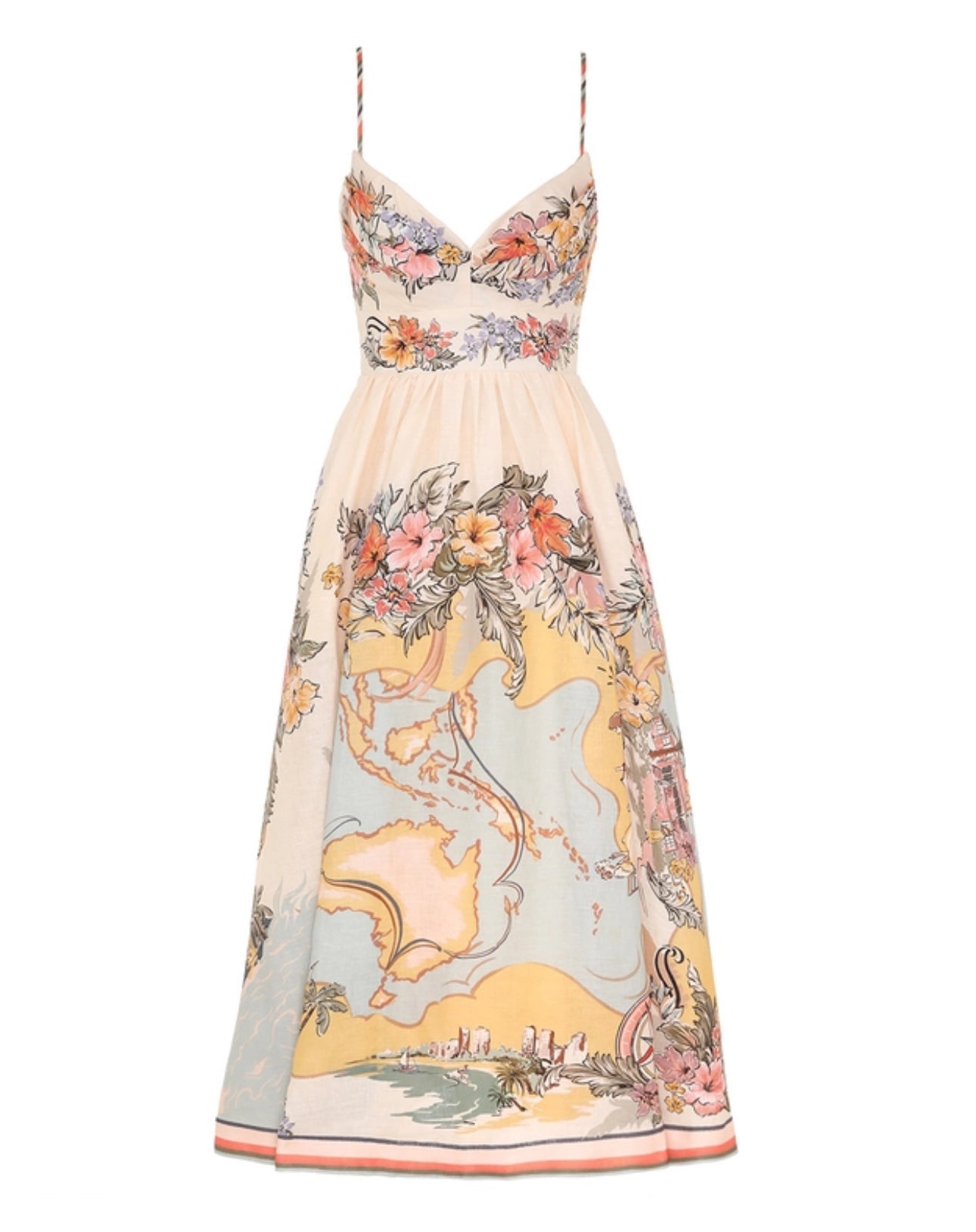 Zimmermann Tallow Tucked Bodice Dress