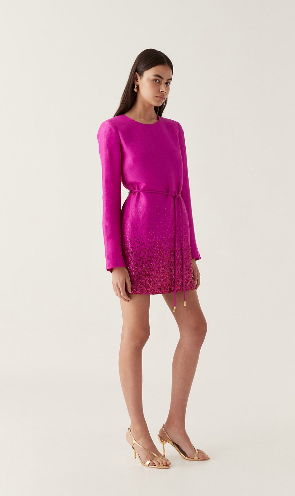 Aje Reflection Sequin Mini Dress
