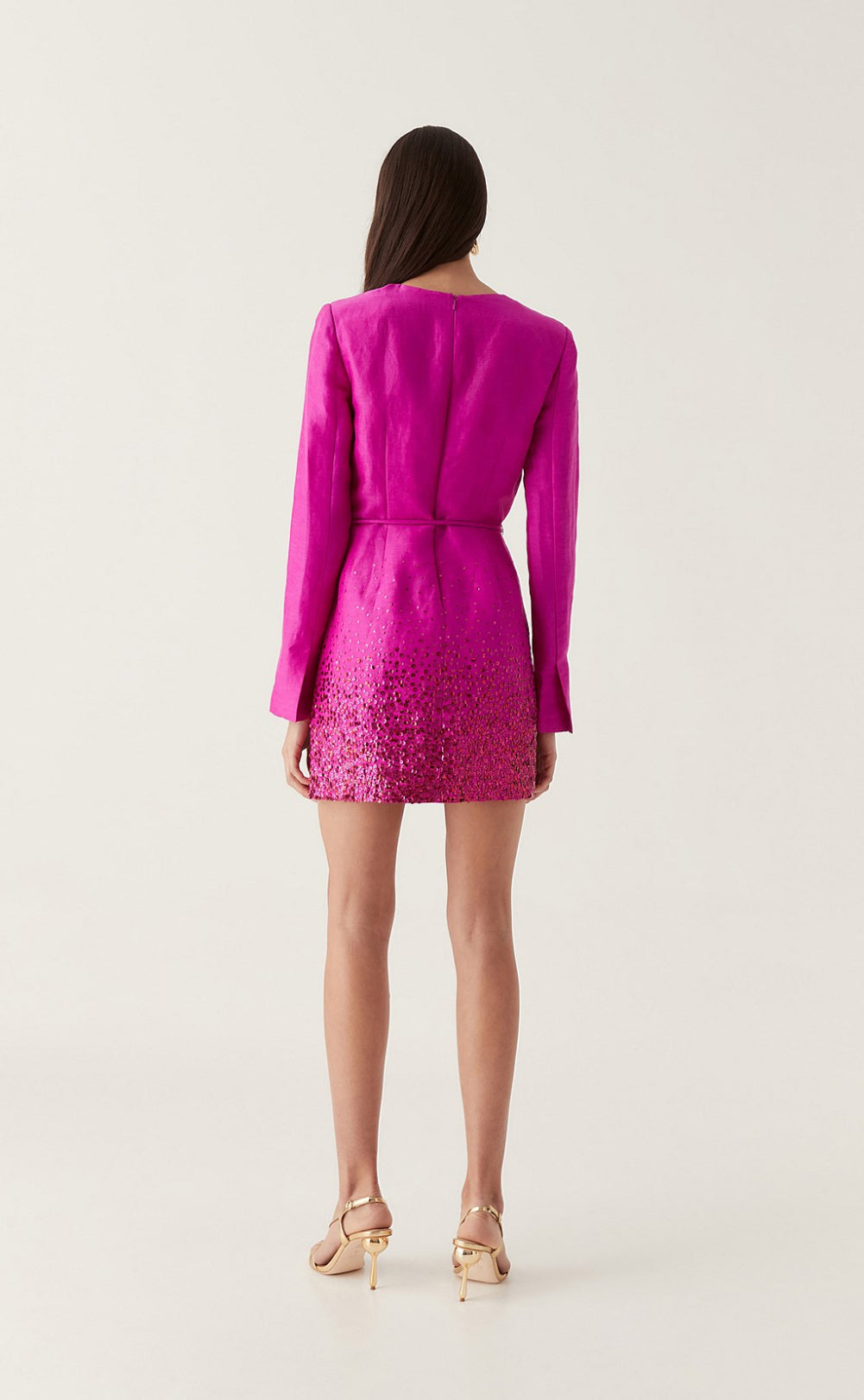 Aje Reflection Sequin Mini Dress