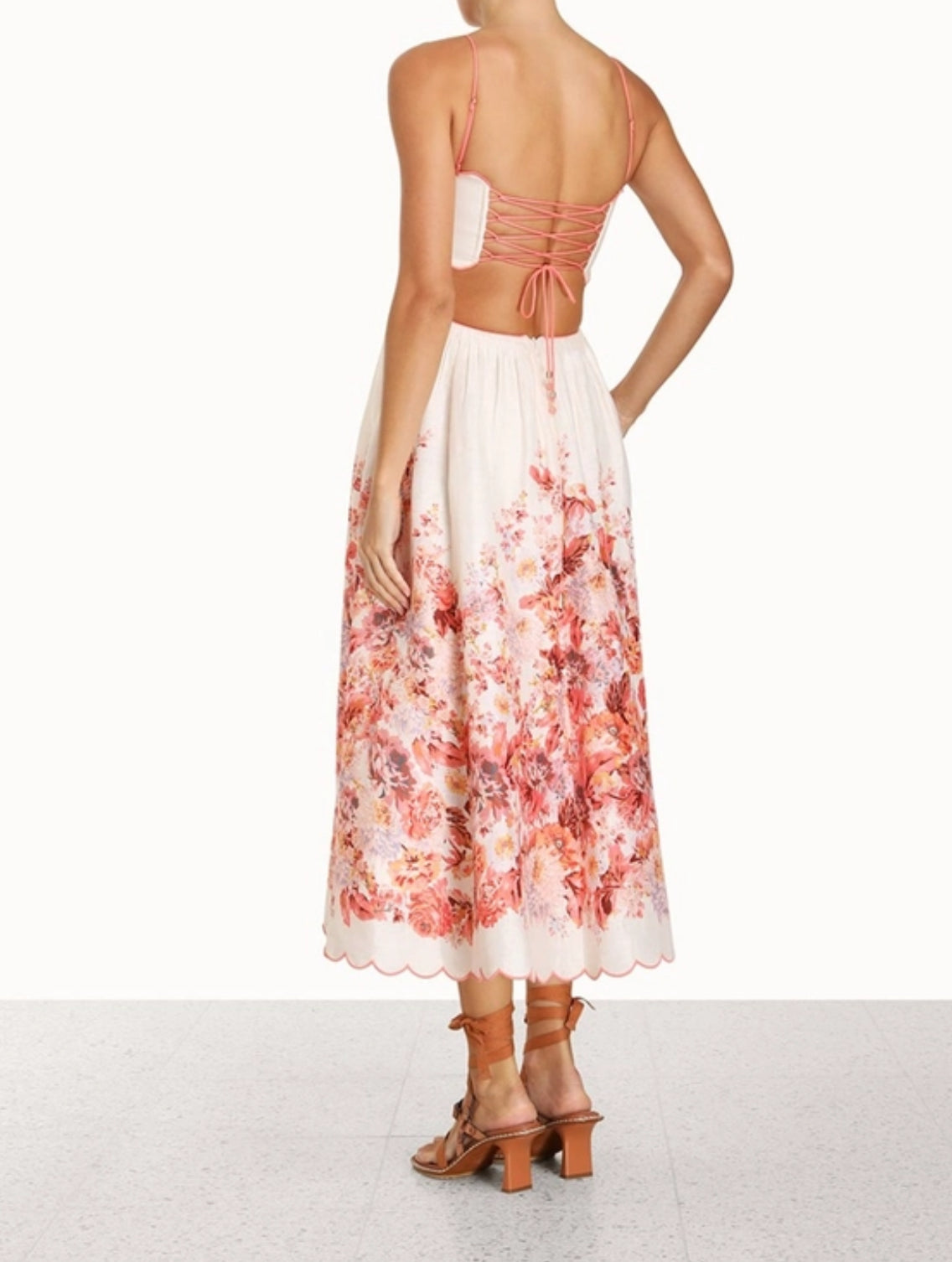 Zimmermann Devi Scallop Midi Dress