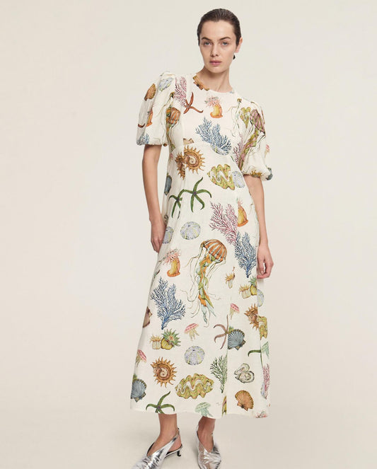 Alemais Sea Midi Dress