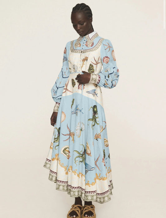 Alemais Bath House Shirtdress