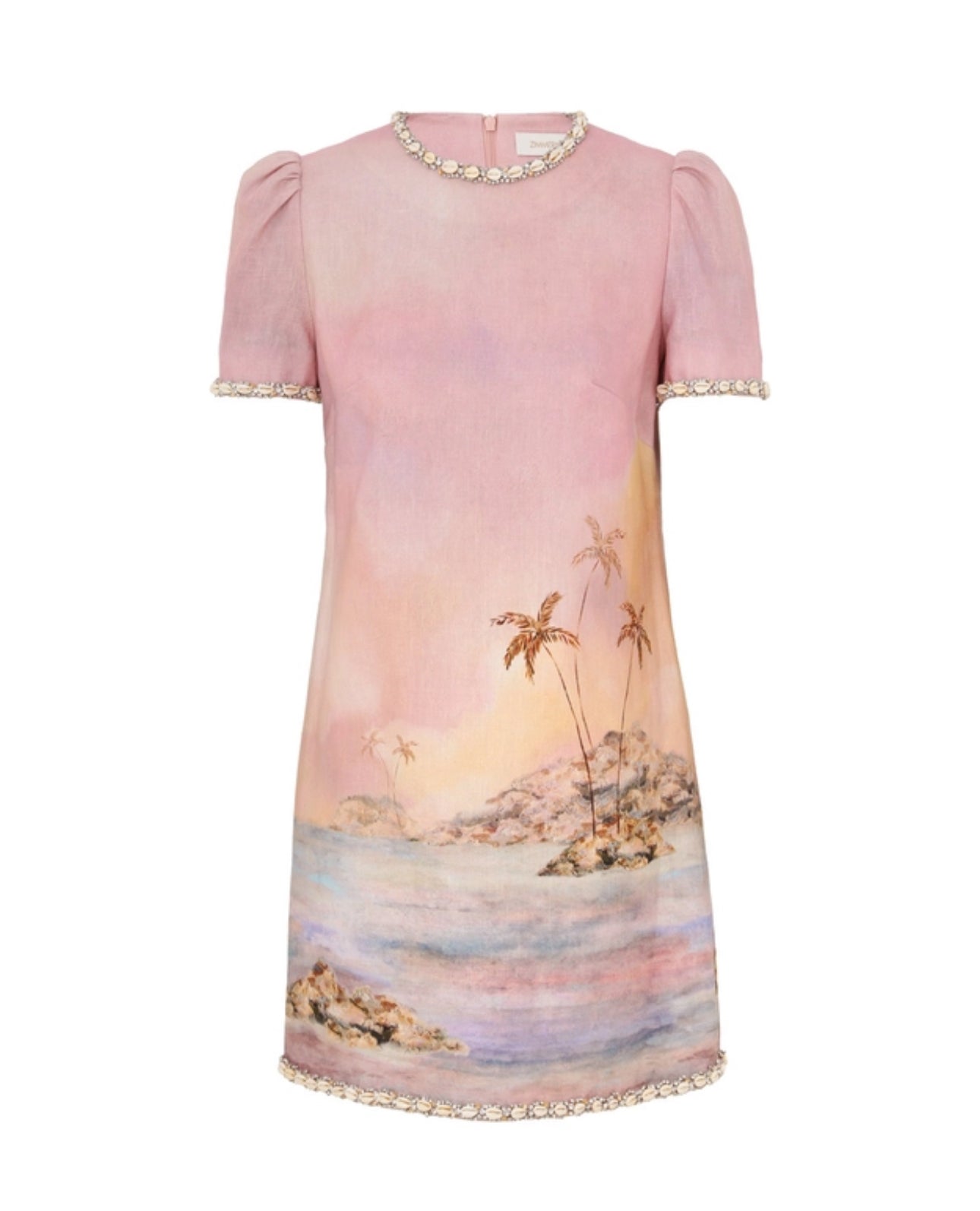 Zimmermann Dawning Embellished Mini Dress