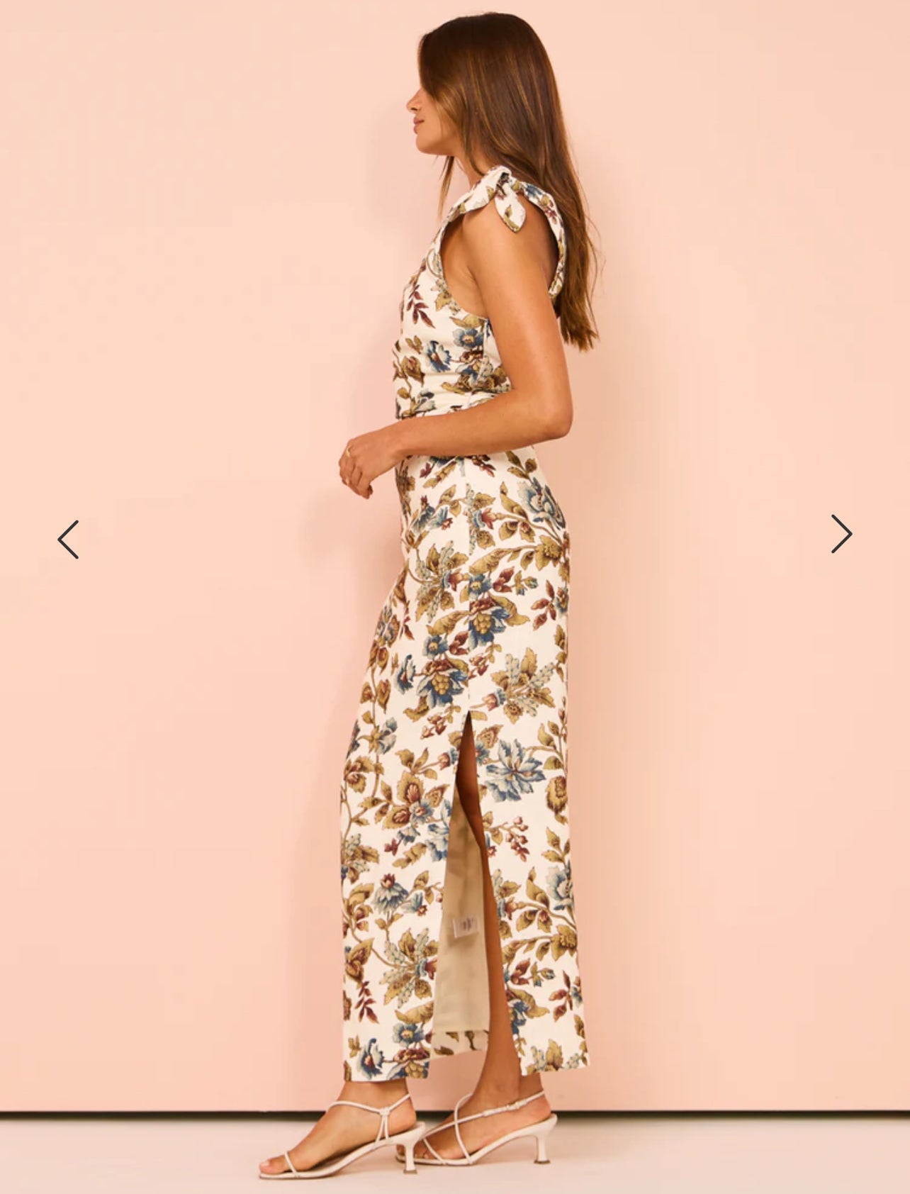 Sir The Label Eleanora Tie Shoulder Dress In Viola Print