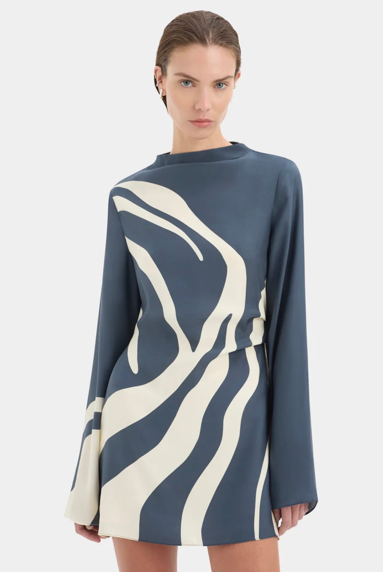 Sir The Label Lilou Long Sleeve Mini Dress