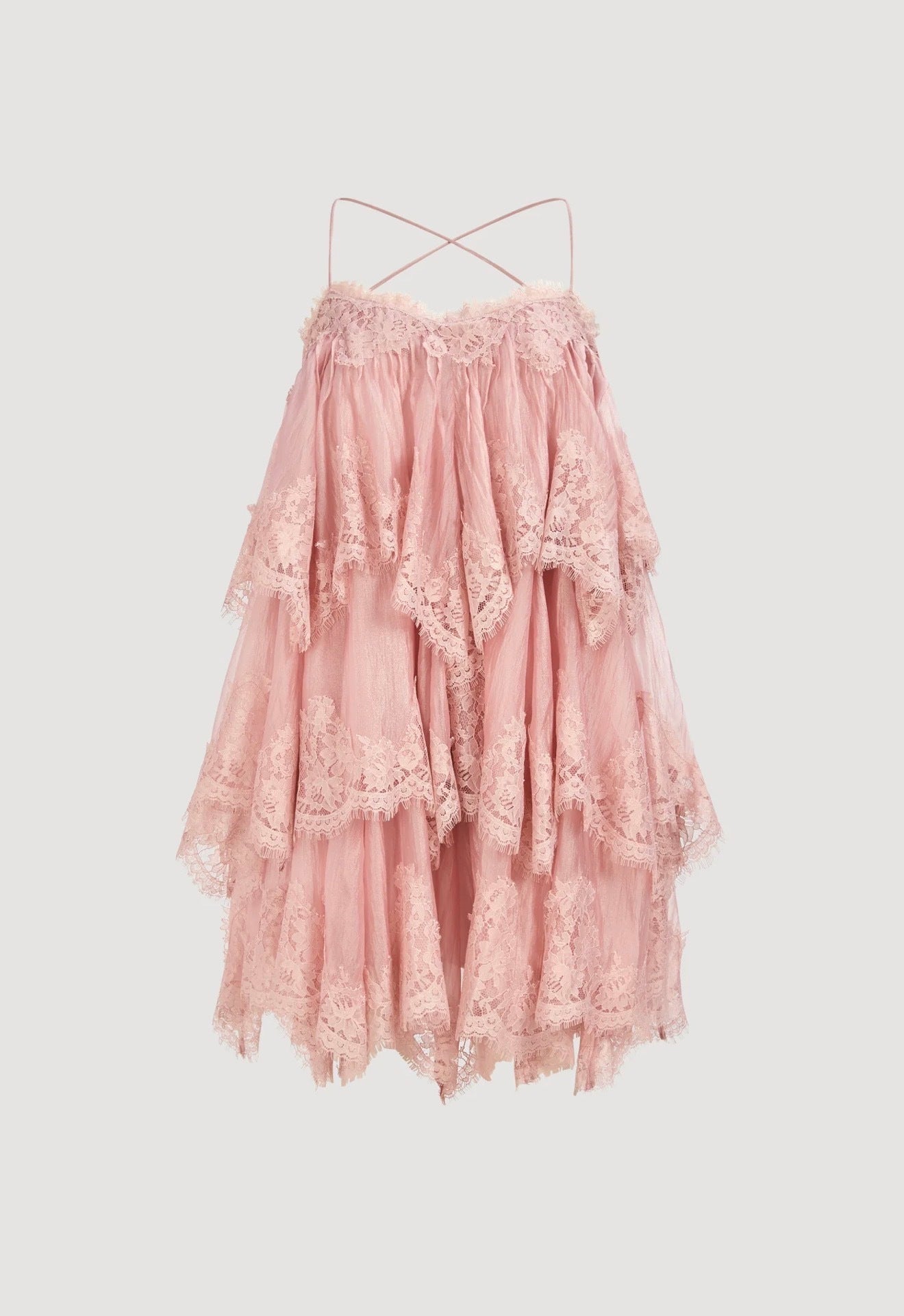 Aje Ophelia Lace Mini Dress