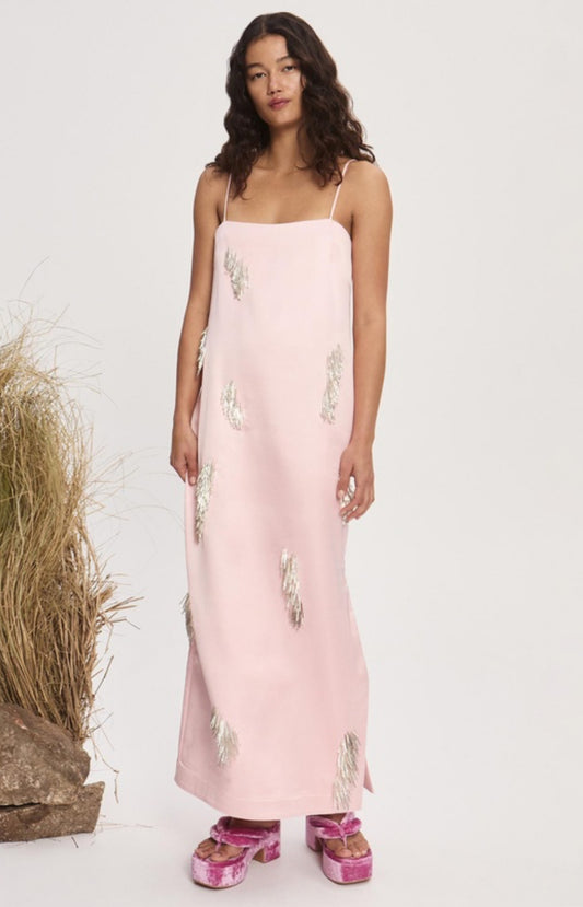 Alemais Cindy Embellished Slip Dress