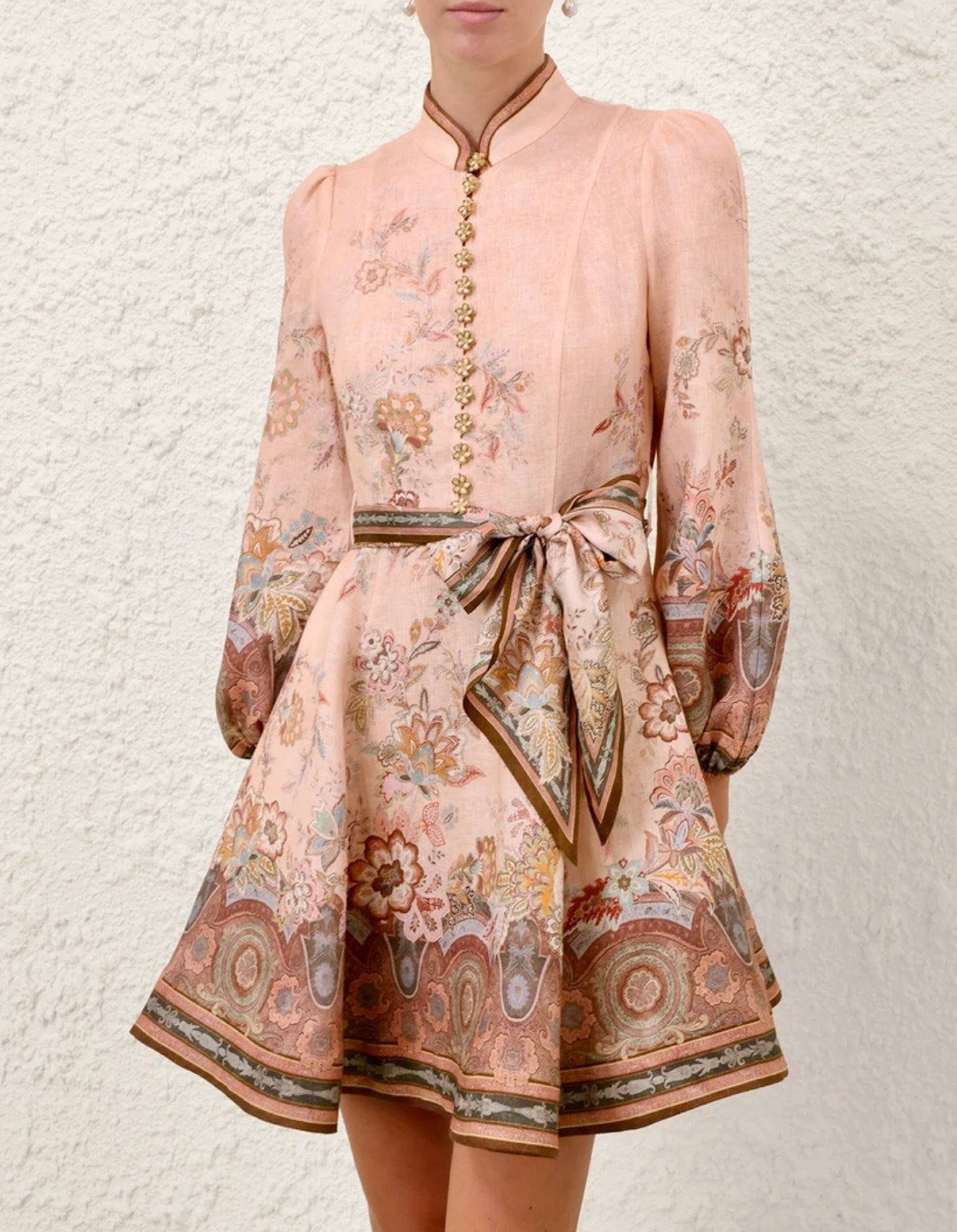 Zimmermann Alchemy Button Mini Dress