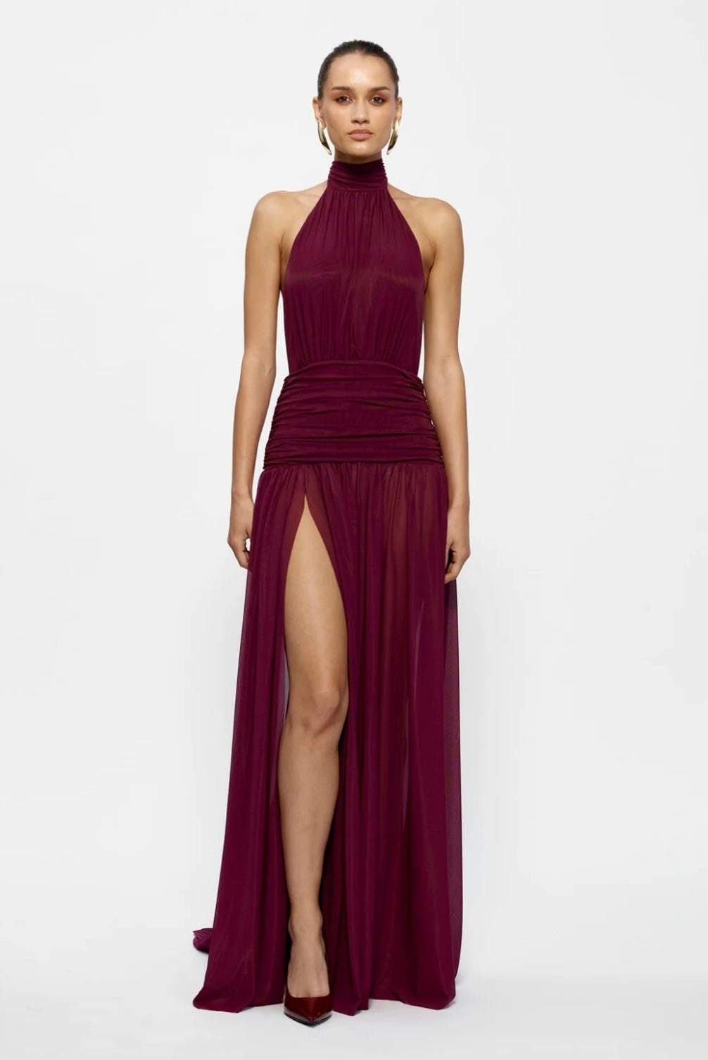 Effie Kats Verity Gown in Burgundy