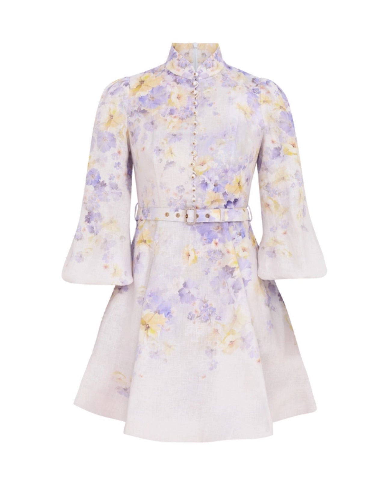 Zimmermann Crush Buttoned Mini Dress