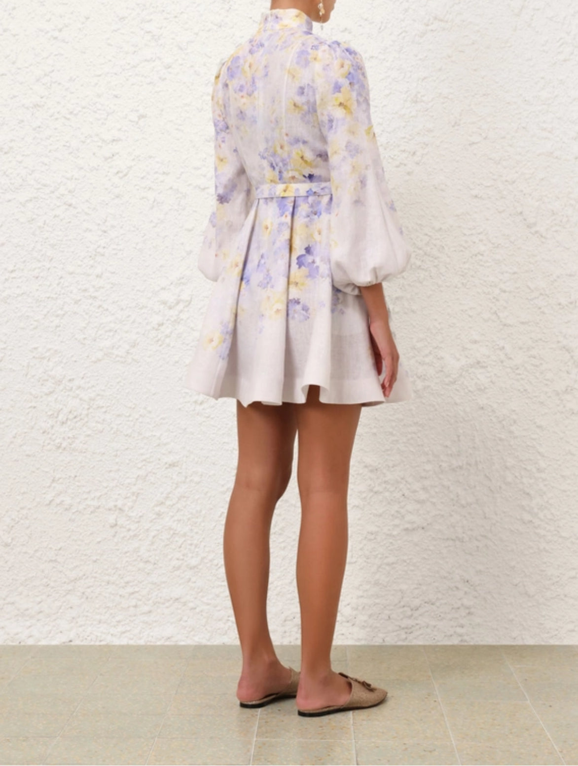 Zimmermann Crush Buttoned Mini Dress