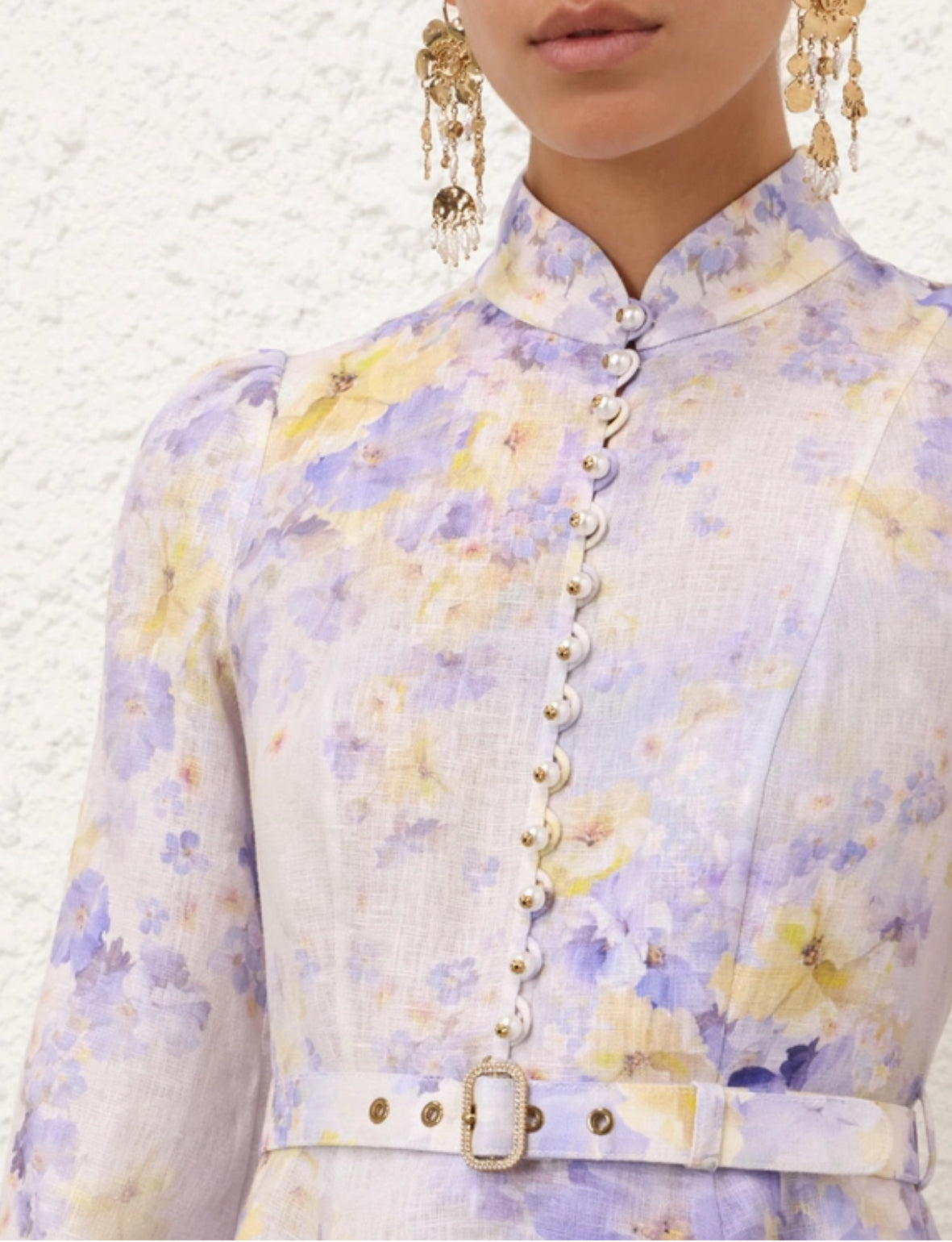 Zimmermann Crush Buttoned Mini Dress