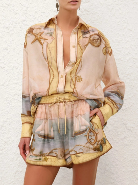 Zimmermann Scarborough Relaxed Shirt & Short Set