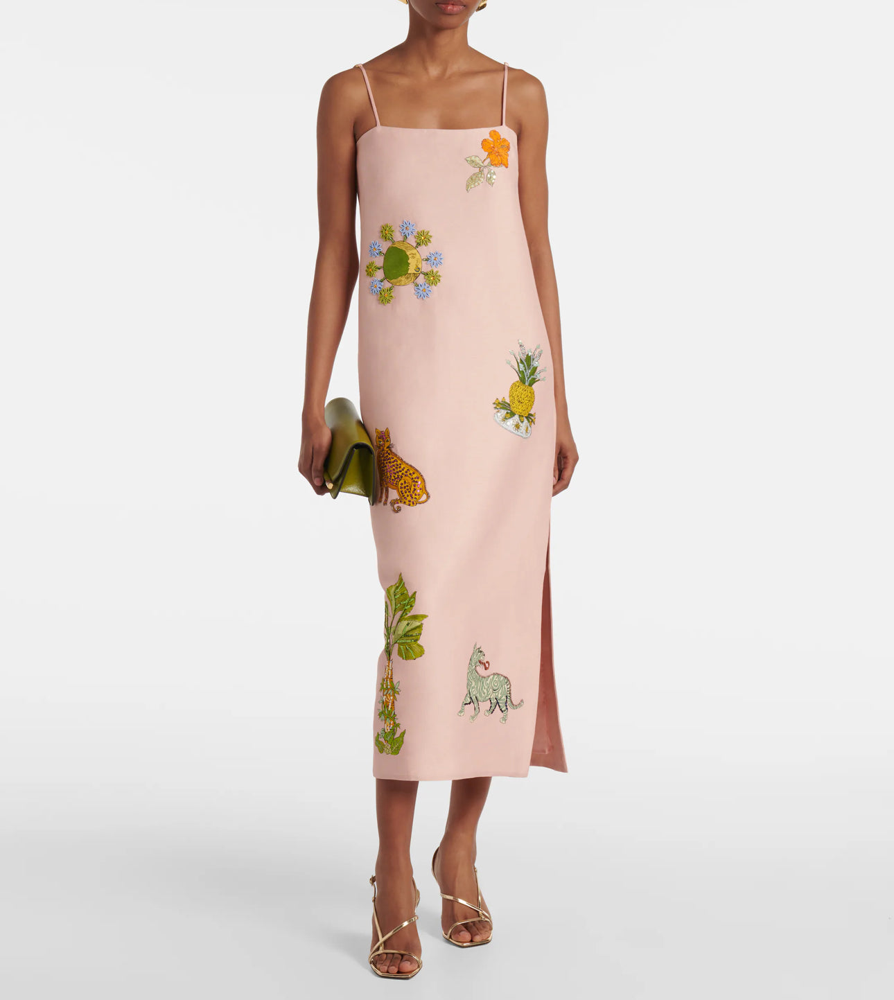 Alemais Hazel printed linen-blend maxi dress