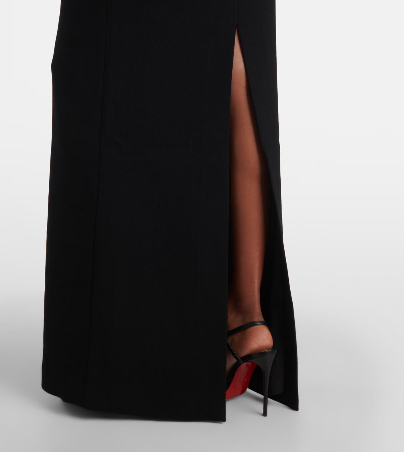 Rebecca Vallance Cameron caped crêpe gown