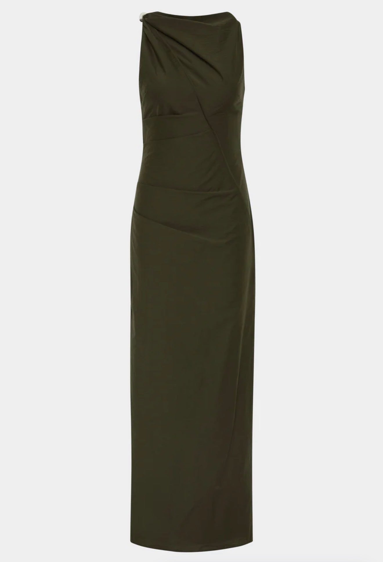 Sir Sorel Maxi Dress in Dark Olive