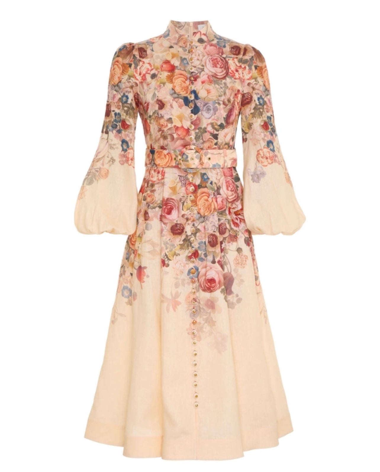Zimmermann Luminosity Buttoned Midi Dress