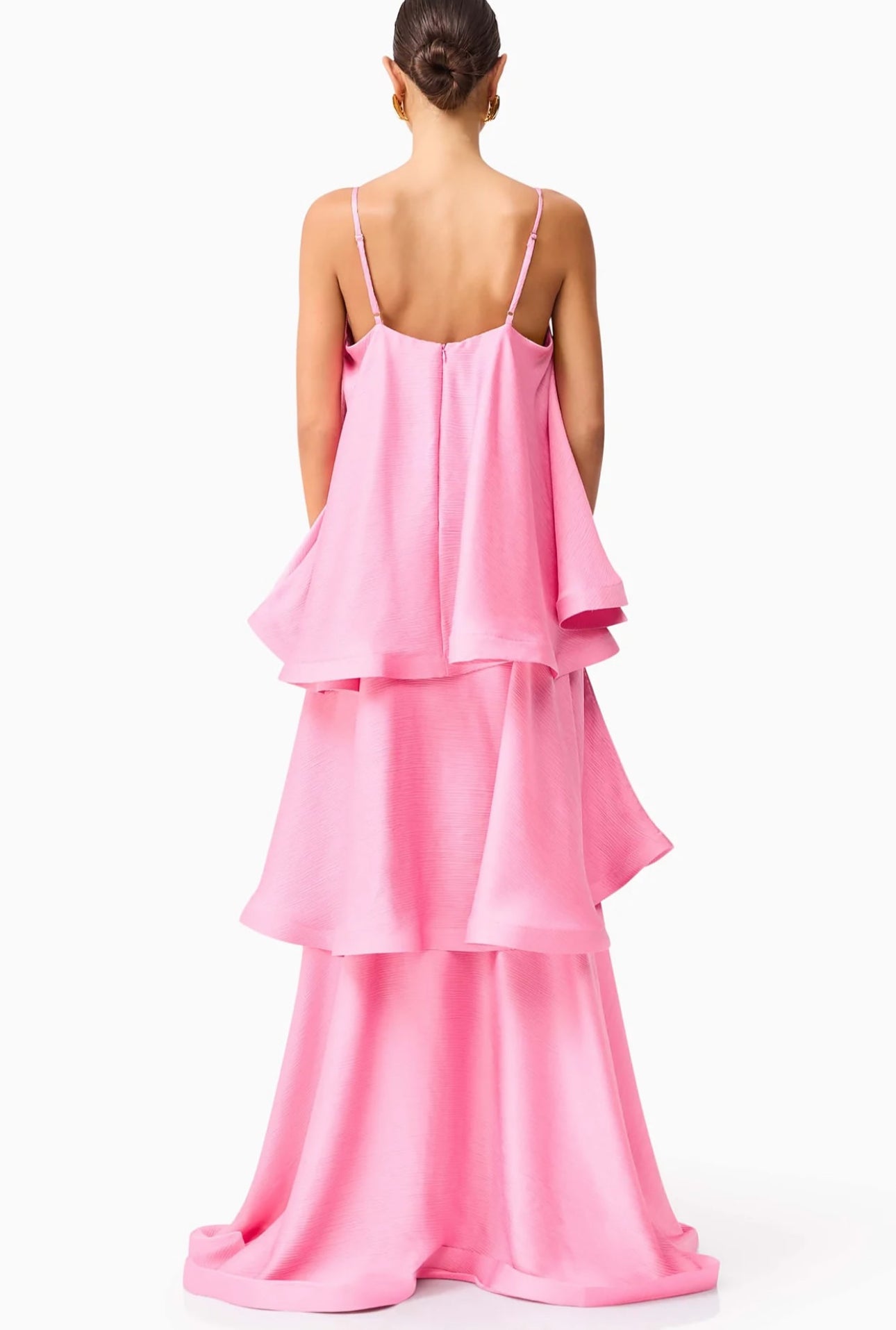 Elliatt Tilly Tiered Maxi Dress In Pink