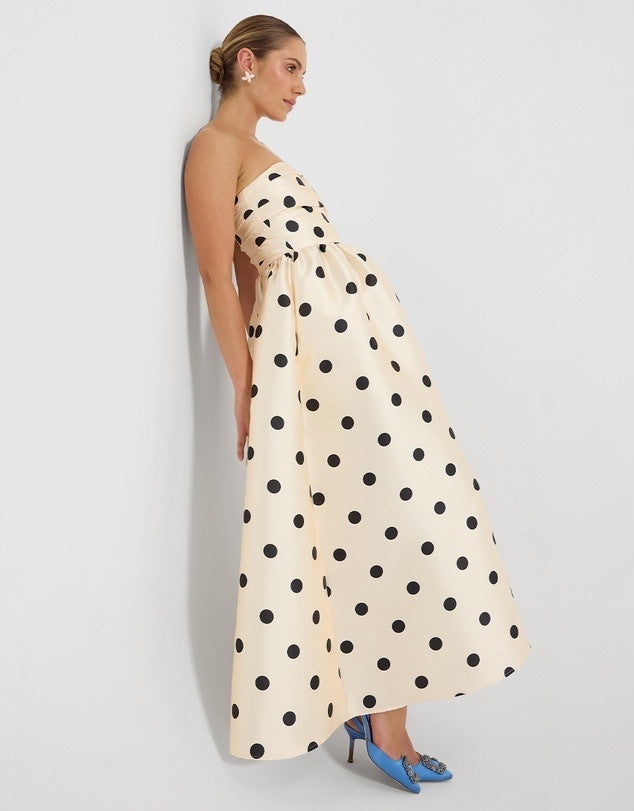 Pasduchas Dottie Strapless Midi Dress