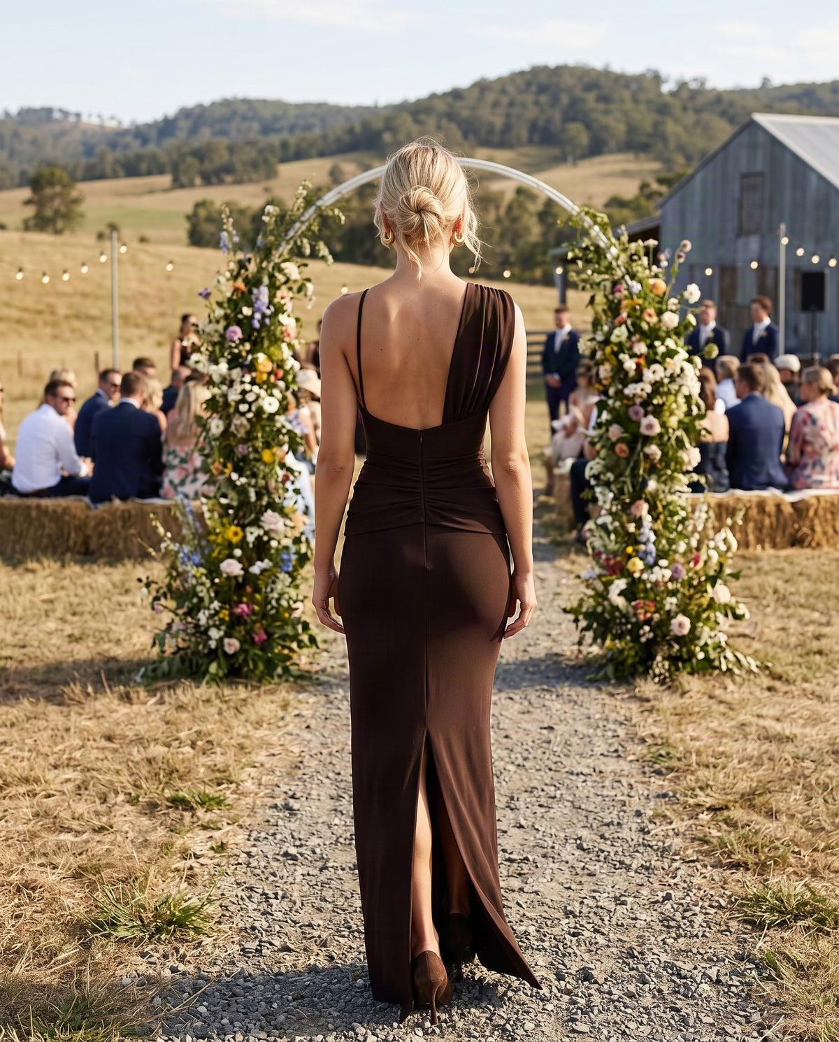 Effie Kats Greer Gown - Coffee