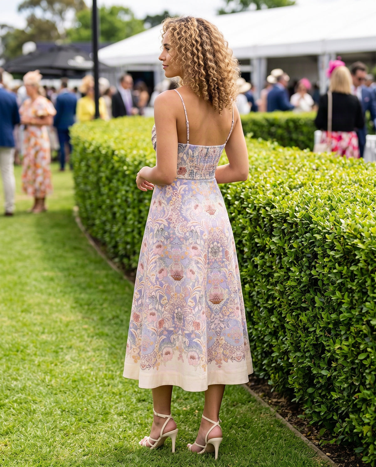 Zimmermann Rebellion Tuck Midi Dress