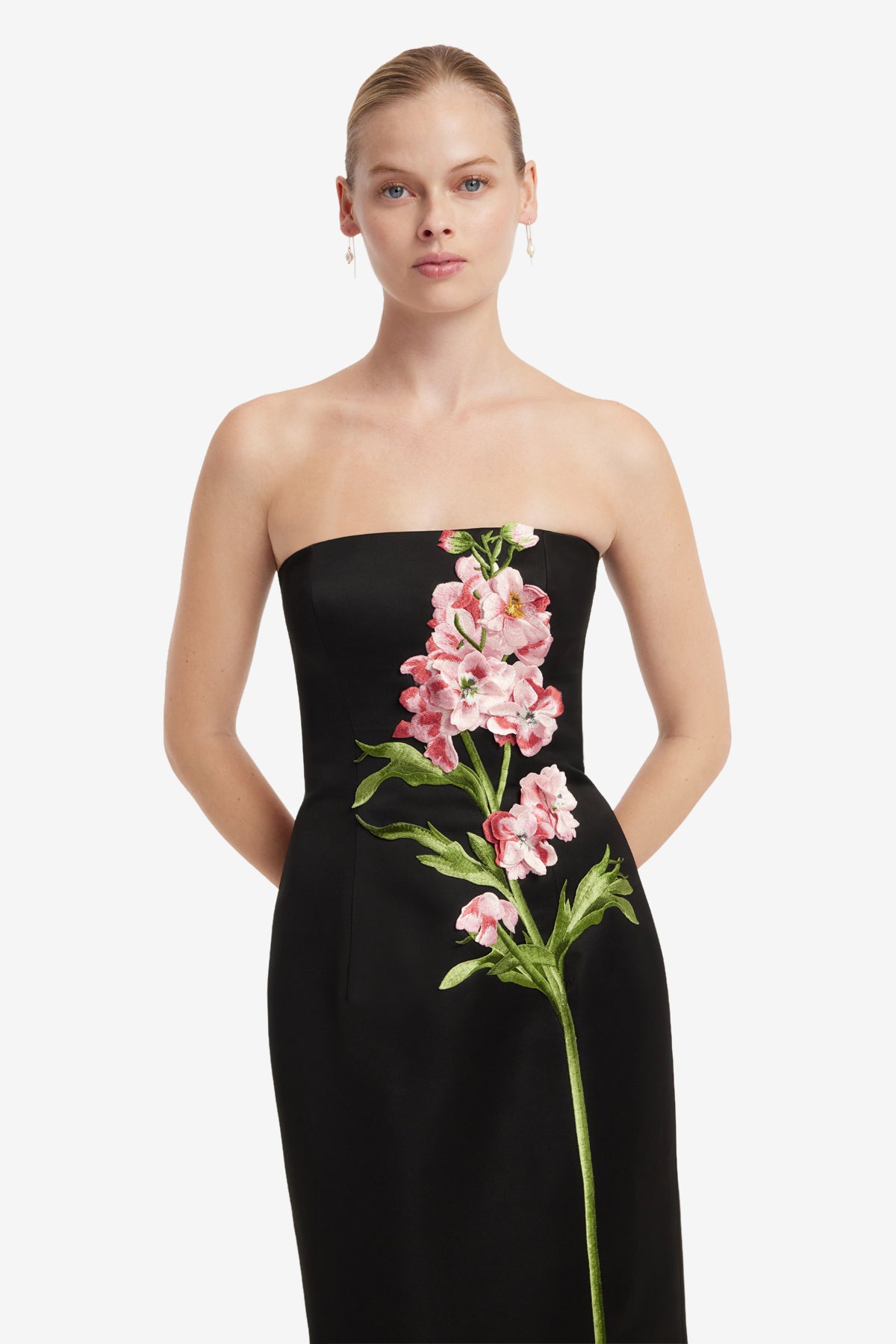 Leo Lin Rayna Embroidered Maxi Dress
