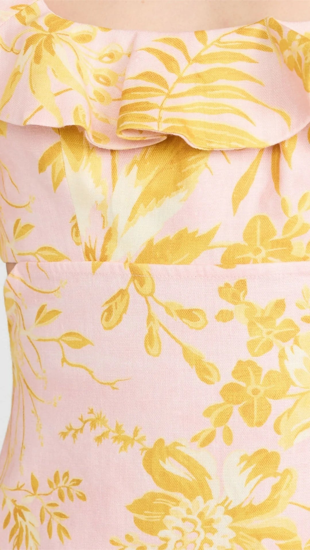 Zimmermann Golden Ruffle Mini Dress