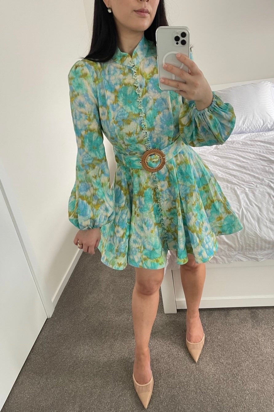 Zimmermann High Tide buttoned mini