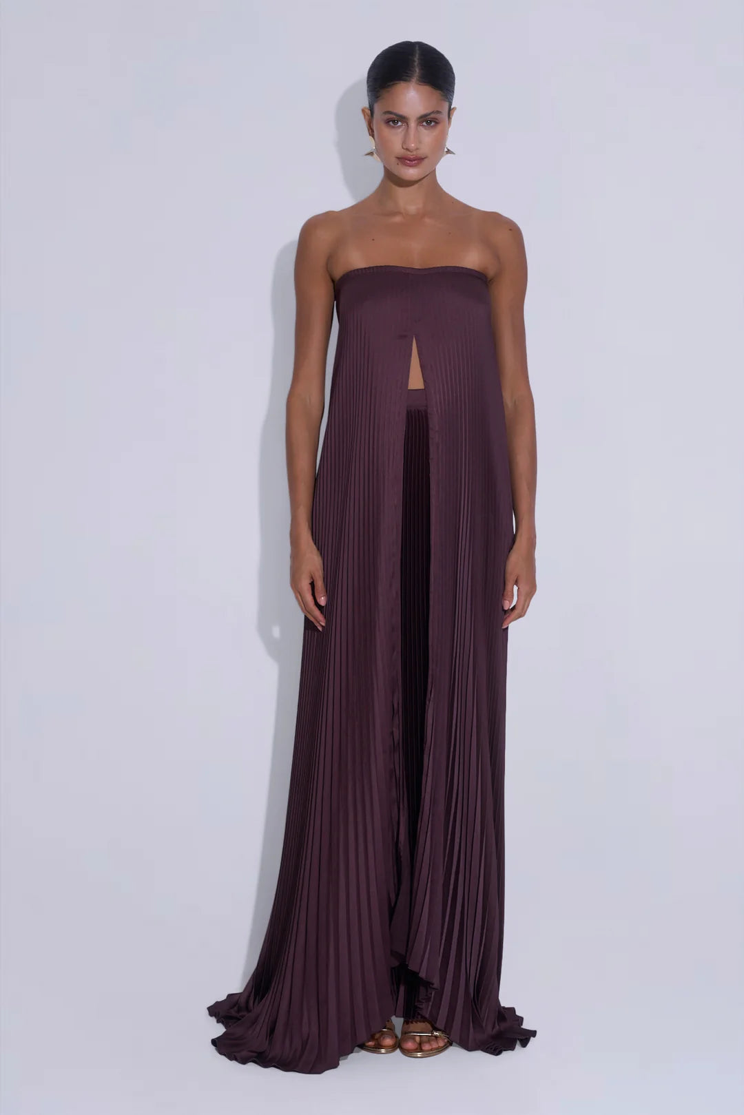 L'Idee Marmont Top & Gala Skirt l Mahogany