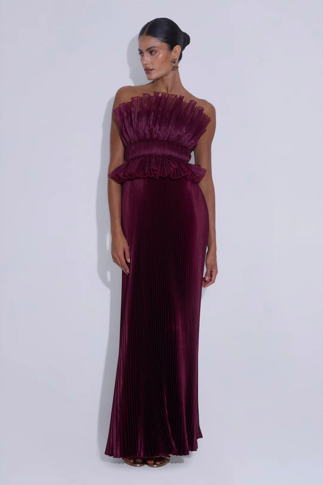 L'Idee Masquerade Gown l Wine