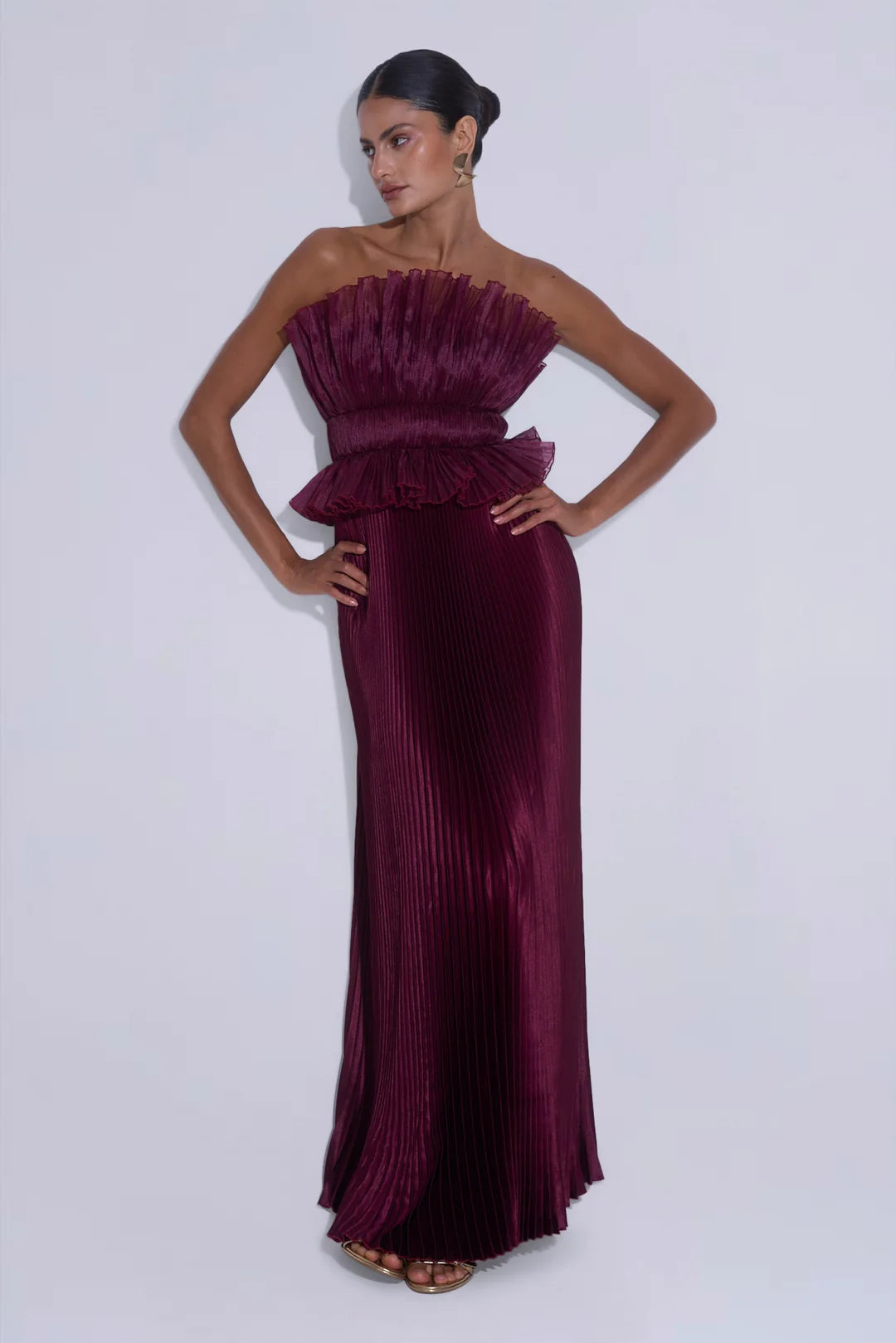 L'Idee Masquerade Gown l Wine