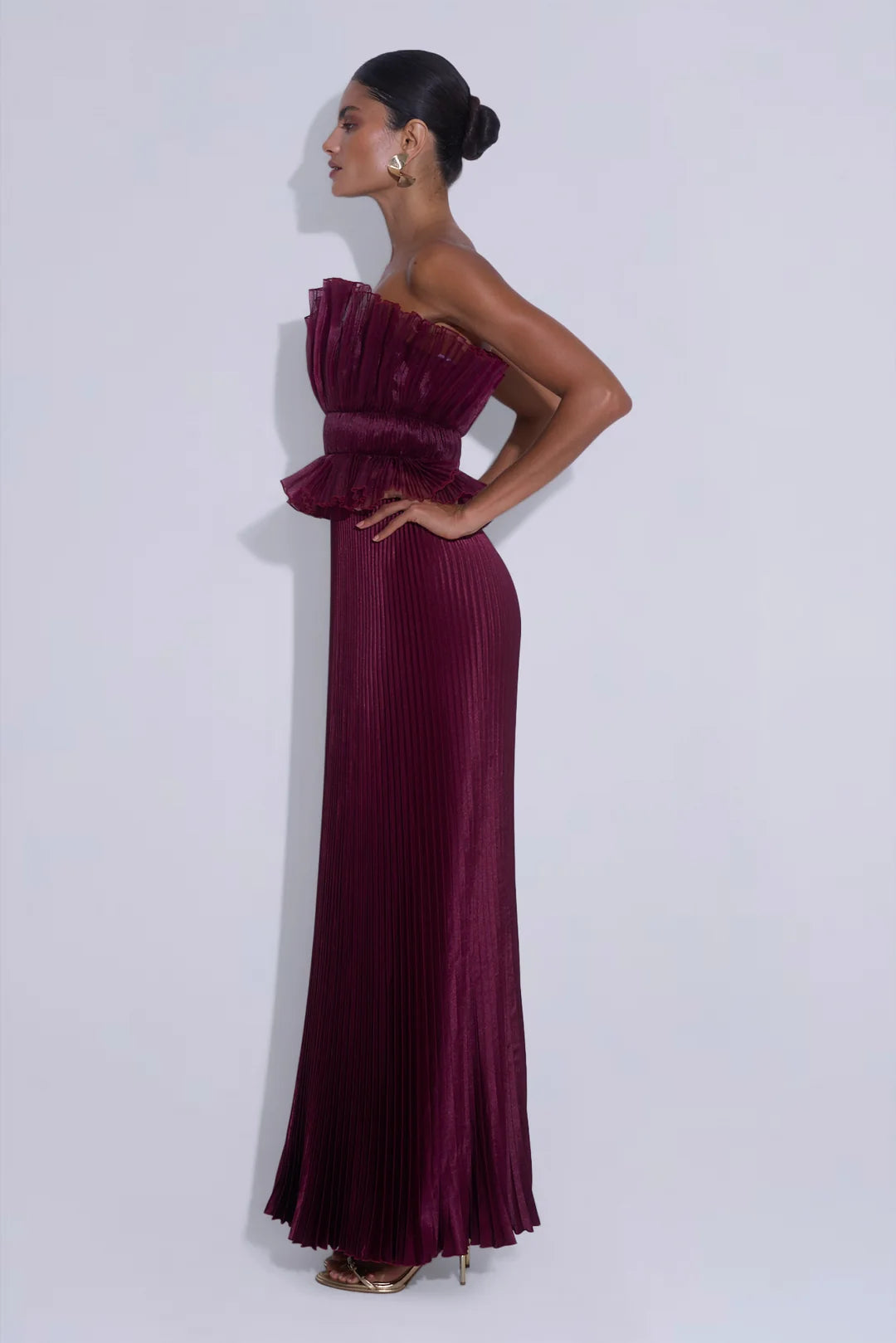 L'Idee Masquerade Gown l Wine