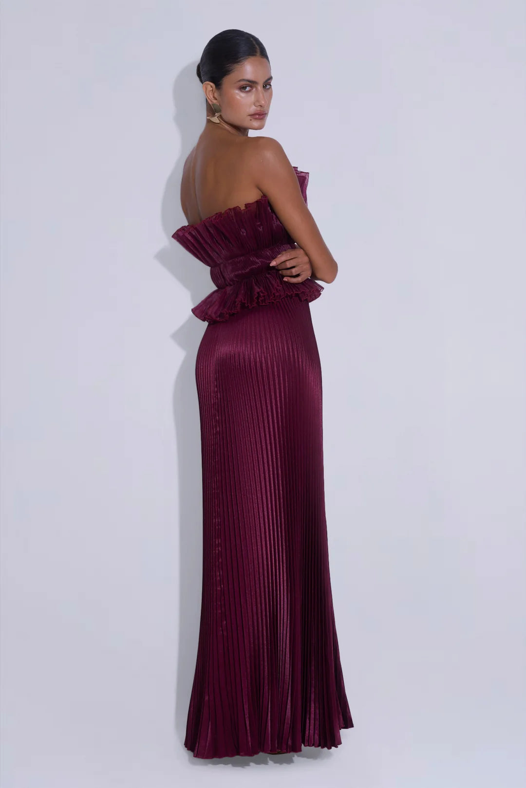 L'Idee Masquerade Gown l Wine