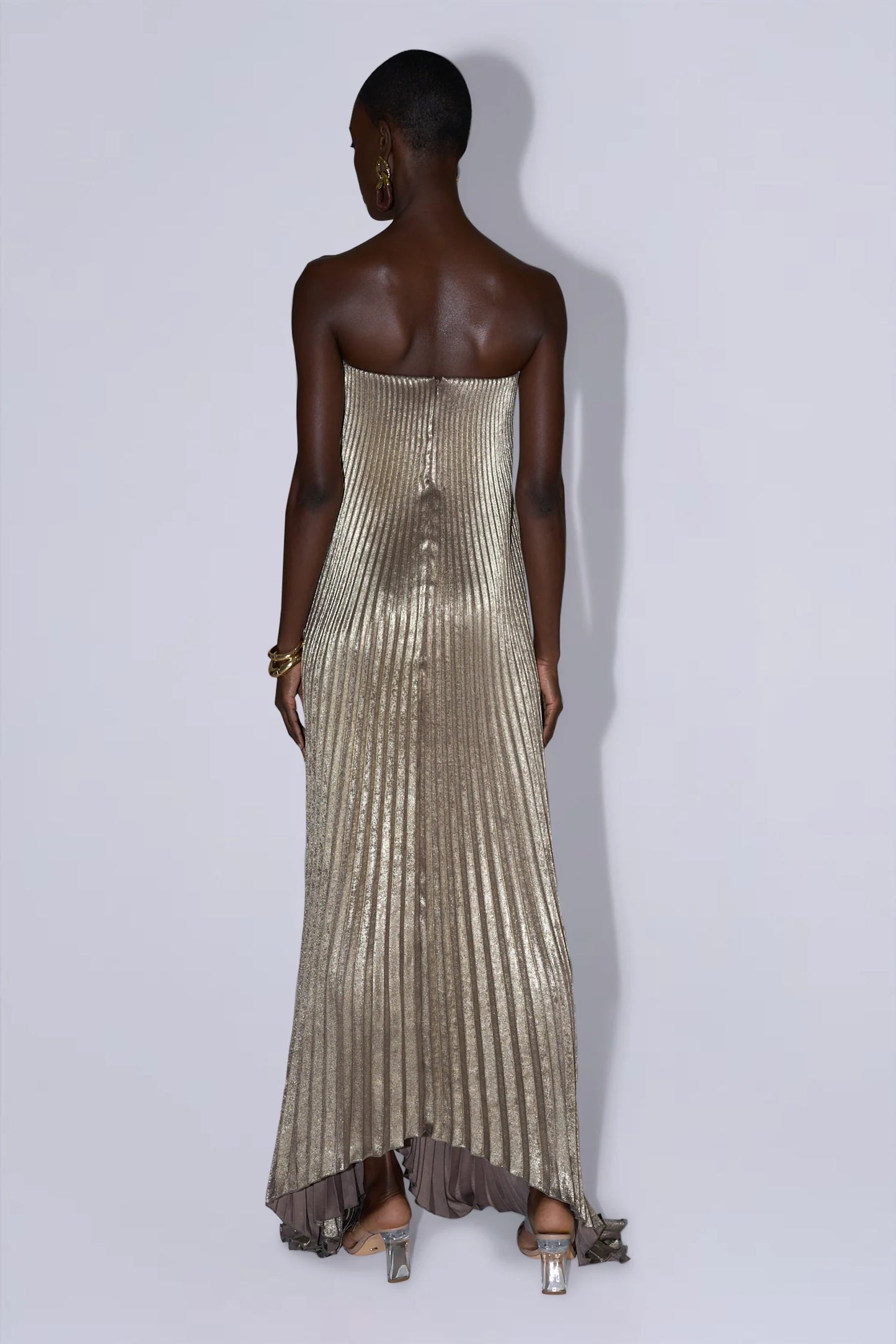 L'idee Black Tie Gown – Gold Shimmer